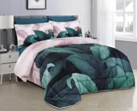 HOURS Medium Filling Floral Comforter 4Pcs Set By Hours Single Size Multicolour Miriam-13B
