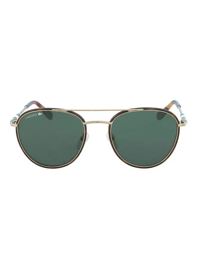 LACOSTE Men's Full Rim Metal Oval Sunglasses L102SND 5119 (757) Golden Beauty