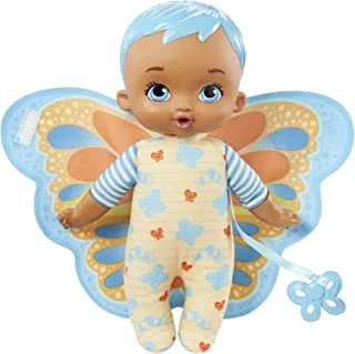 دمية الفراشة ماي جاردن بيبي ماي فيرست بيبي (23 سم) ، جسم ناعم بأجنحة قطيفة ، أزرق ، هدية رائعة للأطفال 18 شهرًا + HBH38