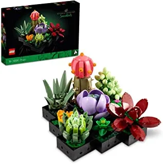 LEGO Icons Succulents 10309 Building Blocks Toy Set; Flowers Botanical Collection (771 Pieces)