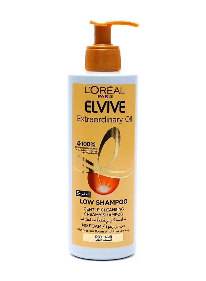 L'OREAL PARIS Elvive Extraordinary Oil Low Shampoo Gentle Cleansing Creamy Shampoo 400ml