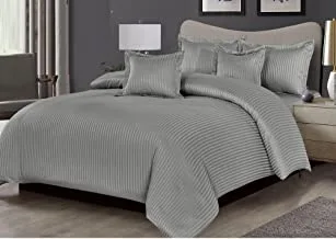 Hours Striped Hotel Comforter Set 6 Pieces Hotel Was-03A King Size