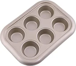 Royalford 6 Cup Muffin Pan 29.4X21X3.5Cm 0.5Mm1X12