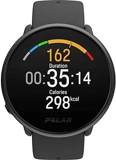 POLAR Ignite 2 - Fitness Smartwatch with Integrated GPS - Wrist-Based Heart Monitor - Personalized Guidance for Workouts, Music Controls, Weather, Phone Notifications, Black Pearl, S-L, 90085182