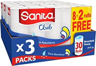Sanita Club Household Towel 30-Rolls