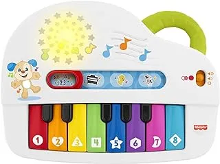 بيانو مضيء من فيشر برايس GFK04 Laugh and Learn Silly Sounds Light Up ، لعبة أطفال ، متعدد الألوان