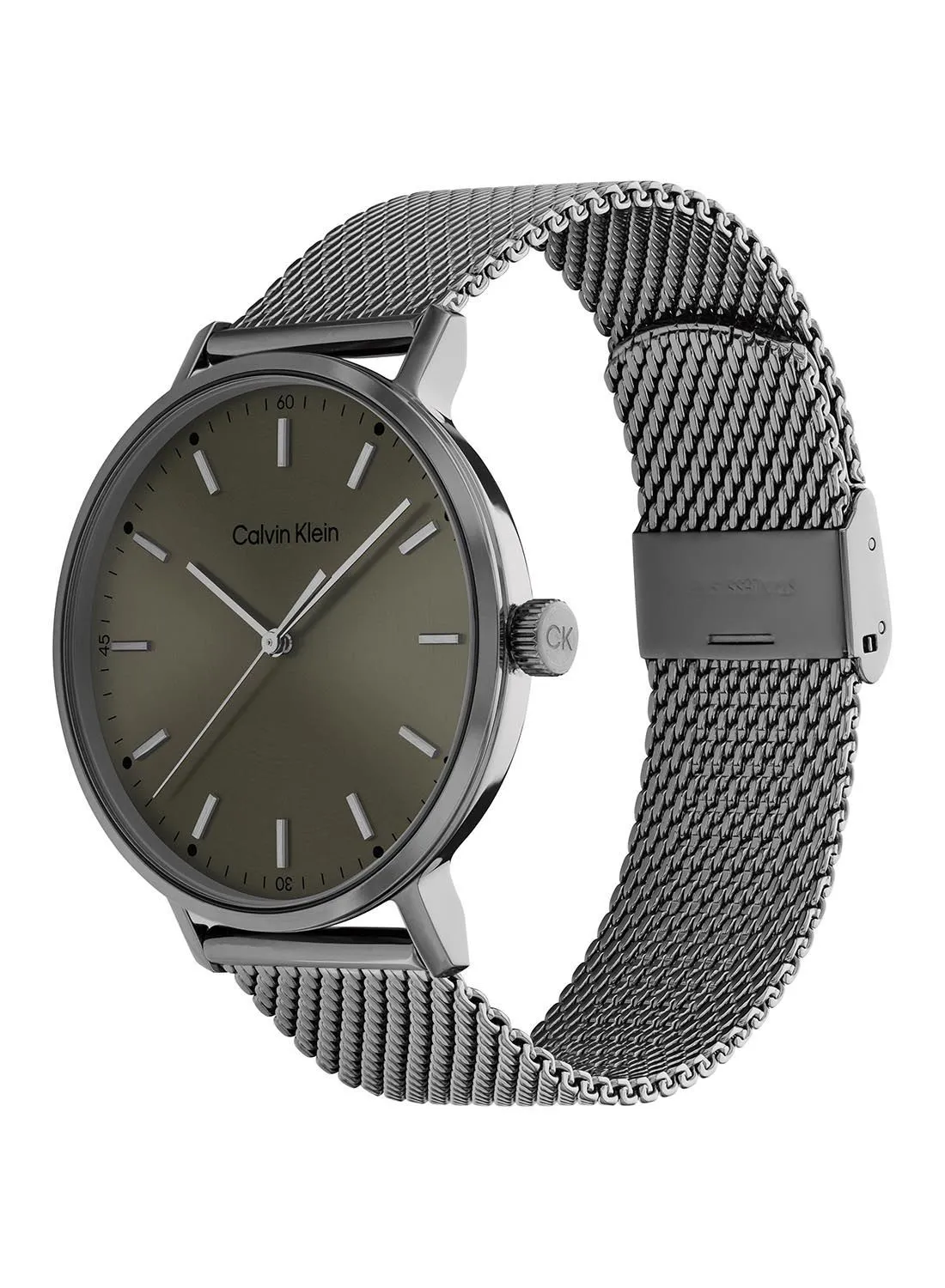 CALVIN KLEIN Analog Round Waterproof  Wrist Watch With Stainless Steel 25200048