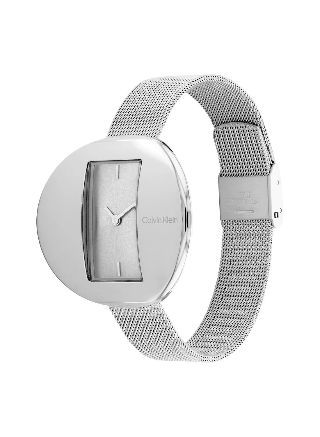 CALVIN KLEIN Women's Analog Round Waterproof  Wrist Watch With Stainless Steel 25200016