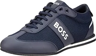BOSS Mens Rusham_Lowp_mxme 10199225 01 Shoes, Color: Dark Blue/White, Size: 44 EU