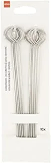 Hema Stainless Steel Skewers 10-Pack, 27 cm Length
