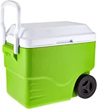 TA Sports 1007729 W Handle and Wheel Cooler, 42 Liter Capacity, PP+PE+Green