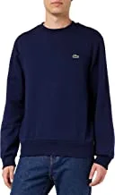 Lacoste Mens Organic Brushed Cotton Sweatshirt,Color:Blue,Size:2XL