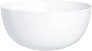 Luminarc Diwali Colours Salad Bowl, 21 cm Size, White
