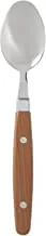 HEMA Stainless Steel Spoon with Plastic Wood Handle, Brown 9905048