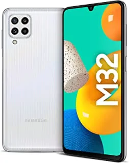 Samsung Galaxy M32 Lte Dual Sim Smartphone, 128GB Storage And 6GB Ram (Uae Version), White