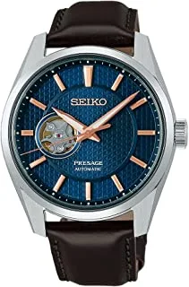 Seiko Presage Analog Automatic Open Heart Blue Dial stainless steel Watch for Men SPB311J