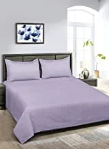 Home town bedspread with pillow case, single size, purple