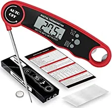 M&J Instant Read Meat Thermometer - Best Waterproof Ultra Fast Thermometer with Backlight & Calibration. M&J Digital Food Thermometer for Kitchen, Outdoor Cooking, BBQ, and Grill!