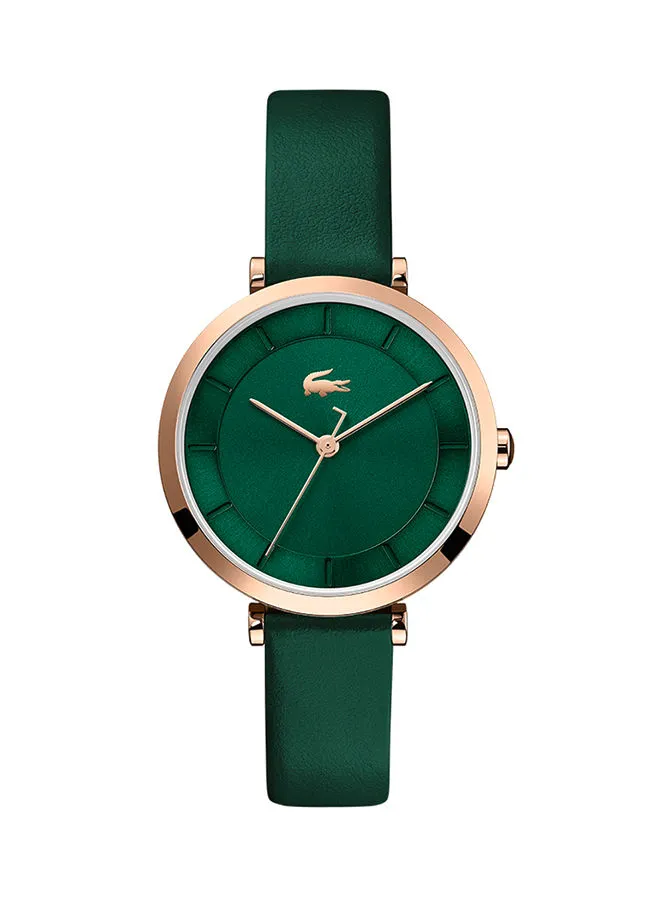 ساعة جينيفا النسائية بقرص أخضر - 2001138