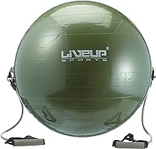 Liveup Gym Ball With Expanders, 65 Cm Diameter, Blue