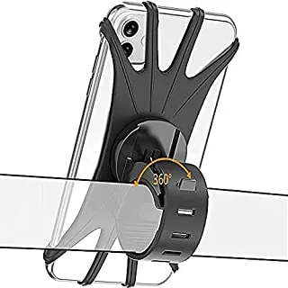 Showay phone holder for bike phone mount holder mountain bike phone x mount universal 360°rotation motorcycle phone mount handlebar silicone cell phone holder for phone11promax xs x xr 8 7 plus