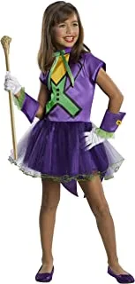 DC Super Villain Collection Joker Girl's Costume With Tutu Dress, Small