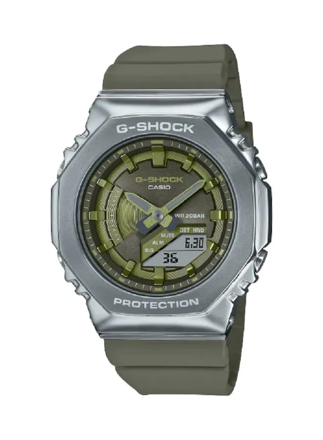 CASIO Analog Plus Digital Octagon Wrist Watch With Resin Strap GM-S2100-3ADR