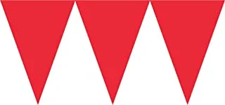 Amscan Red Pennant Banners-4.5m-1 Pc