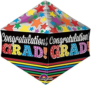 Congratulations grad stars & stripes anglez balloon 21in