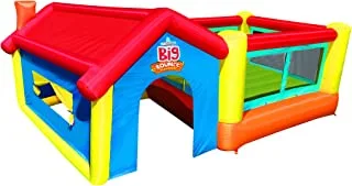 BANZAI Big Bounce Play House Inflatable 2-in-1 Bounce House & Canopy Shade