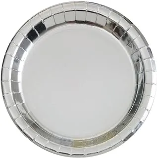 Foil Silver Party Plates 9