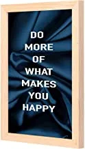 LOWHA Do more of what makes you happy Wall Art with Pan Wood framed Ready to hang for home, bed room, office living room Home decor hand made wooden color 23 x 33cm By LOWHA