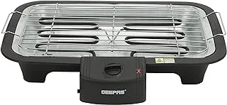 Geepas 2000W Electric Barbecue Grill - Auto-Thermostat Control with Overheat Protection | Detachable Heating Element | Perfect for both Indoor & Outdoor cooking