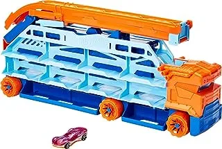 Hot Wheels™ City Speed Drop Transport™ Hauler, Includes 1 Car, Gift for Kids 4 Years & Older