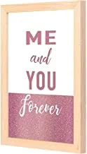 LOWHA Me and you forever pink Wall Art with Pan Wood framed Ready to hang for home, bed room, office living room Home decor hand made wooden color 23 x 33cm By LOWHA