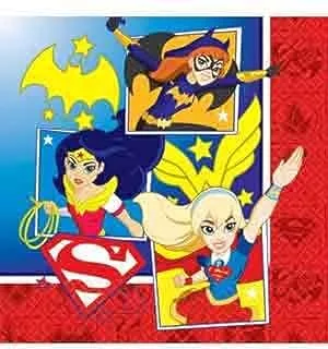 DC Superhero Girls Lunch Tissues 16pcs