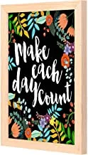 LOWHA make each daycount Wall Art with Pan Wood framed Ready to hang for home, bed room, office living room Home decor hand made wooden color 23 x 33cm By LOWHA