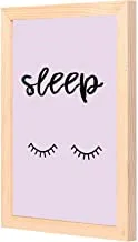 LOWHA sleep light pink Wall Art with Pan Wood framed Ready to hang for home, bed room, office living room Home decor hand made wooden color 23 x 33cm By LOWHA