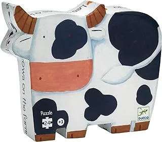 Djeco The Cows on the Farm Silhouette Puzzle - 24pcs