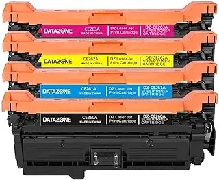 Datazone Dz-CE260 Bundle Toner Cartridge Black and Color Combo 4 Pack compatible Toner HP Color LaserJet CP4025 / N / DN CP4620 / CP4826 / N / DN / XH