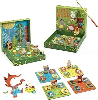 Djeco 4 in 1 Ludo Wood Games