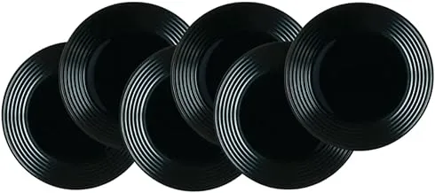 Luminarc Harena Soup Plate,6Pc Set Black-Made in France