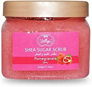 Jellys Glaze Shea Sugar Scrub with Pomegranate 500 g