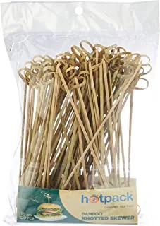 Hotpack 100 Pieces Bamboo Knooted Skewer