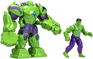 Hasbro Marvel Avengers Mech Strike Monster Hunters Monster Smash Hulk Toy, 15 cm-Scale Deluxe Figure for Kids Ages 4 and Up, Multicolor, One Size (F5293)