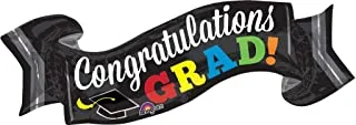 Congratulations Grad Banner SuperShape Balloon 40in