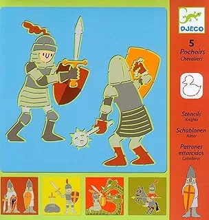Djeco- Action Games and Reflexes Educational GamesDJECO Medieval Knights Insoles, Multicolor (1)
