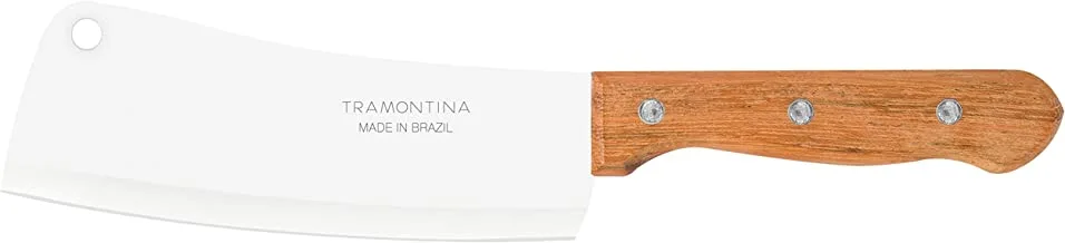 Tramontina Dynamic 6 Inches Cleaver with Stainless Steel Blade and Natural Wood Handle