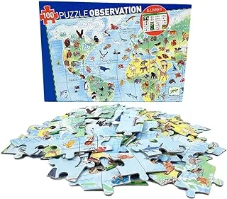 Djeco World's Animals Observation Puzzle - 100pcs