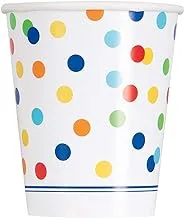 Rainbow Polka Dot Cups